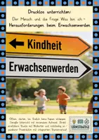 Vorschau - Stundenentwürfe - Drucklos unterrichten: Was ist der Mensch - Herausforderungen des Erwachsenenalters - Deckblatt