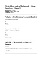 Vorschau - Stundenentwürfe - Lernzettel Mathe- Lineare Funktionen - Seite 2