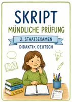 Vorschau - Prüfungsvorbereitung - Mündliche Prüfung - Deutschdidaktik - 2. Staatsexamen Bayern - Deckblatt