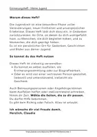 Vorschau - Arbeitsblätter - Kostenloses Erinnerungsheft Biografiearbeit Jugend für Senioren - Seite 2