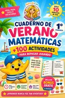 Vista previa - Unidades / Secuencias / Situaciones de Aprendizaje - Cuaderno de verano matemáticas 1º primaria. Estrellín. Verano. Repaso verano - Portada