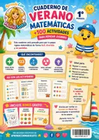 Vista previa - Unidades / Secuencias / Situaciones de Aprendizaje - Cuaderno de verano matemáticas 1º primaria. Estrellín. Verano. Repaso verano - página 1