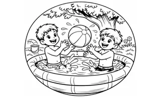 Vorschau - Mal- und Bastelvorlagen - Sommer-Ausmalbilder - Seite 2