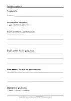 Vorschau - Arbeitsblätter - Gefühlstagebuch für pflegende Angehörige Selbstfürsorge PDF - Seite 3