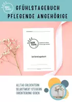 Vorschau - Arbeitsblätter - Gefühlstagebuch für pflegende Angehörige Selbstfürsorge PDF - Deckblatt