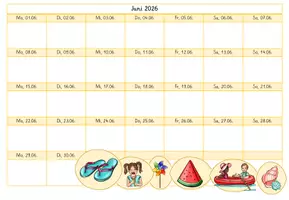 Vorschau - Poster - Klassenkalender: Kinderkalender zur Orientierung - Seite 1