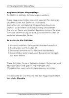 Vorschau - Poster - Erinnerungsschilder Hygiene Körperpflege Alltagshilfen für Demenz - Seite 1