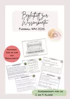 Vorschau - Arbeitsblätter - Aufgabenheft zur Wissenskartei "Fußball WM 2026" - Deckblatt