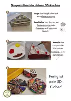 Vorschau - Mal- und Bastelvorlagen - 3D Kuchen aus Pappmaché - Seite 3