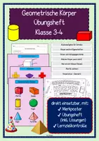 Vorschau - Arbeitsblätter - Geometrie Körper - Übungsheft - Deckblatt