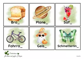 Vorschau - Fördermaterial/Inklusion - Bildkarten - Rechtschreibung d oder t - Seite 3