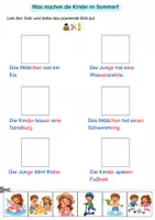 Vorschau - Arbeitsblätter - Sommer Arbeitsheft zum Lesen auf Satzebene - Seite 2