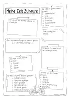 Vorschau - Mal- und Bastelvorlagen - Meine Zeit zu Hause - in Sketchnotes - Seite 2