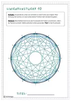 Vorschau - Arbeitsblätter - Math-Art (Linienkunstwerk) - Deckblatt