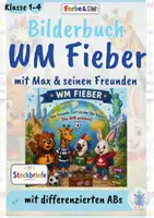 Vorschau - Arbeitsblätter - KOSTENLOS: WM 2026 -Fieber mit Max und seinen Freunden Bilderbuch| Vorlesen, Sozialkompetenz & Differenzierung - Deckblatt
