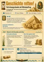 Vorschau - Arbeitsblätter - Geschichte retten! – Der Pyramiden-Code: Wie wurden die Pyramiden gebaut? - Seite 1