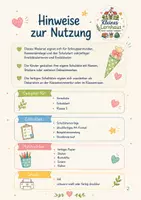 Vorschau - Mal- und Bastelvorlagen - Kreative Schnupperstunde für zukünftige Erstklässler - Meine kleine Schultüte - Seite 1