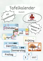 Vorschau - Poster - Tafelkalender für die Axolotlklasse - Deckblatt