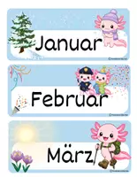 Vorschau - Poster - Tafelkalender für die Axolotlklasse - Seite 3