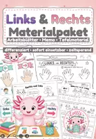 Vorschau - Arbeitsblätter - Rechts und Links lernen – Arbeitsblätter & Lernposter zur Raumorientierung | Klasse 1 - Deckblatt