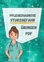 Vorschau - Arbeitsblätter - Fallbeispiel Sturzgefahr Pflegediagnose Beispiel Pflegeplanung - Deckblatt