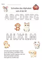 Vorschau - Arbeitsblätter - Lerne das Alphabet spielerisch kennen - Deckblatt