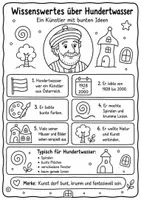 Vorschau - Arbeitsblätter - Hundertwasser Spiralen Kunst Klasse 1–3 - Seite 1