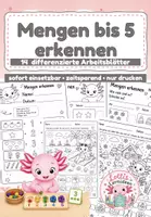 Vorschau - Arbeitsblätter - Mengen erfassen & erkennen – Arbeitsblätter Mathematik Klasse 1 - Deckblatt