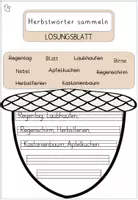 Vorschau - Arbeitsblätter - Materialpaket Herbst Deutsch Klasse 2–3 | Wortarten, Wortschatz & zusammengesetzte Wörter | Nomen, Verben, Adjektive - Seite 2