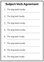 Aperçu - Feuilles d'exercices - exercices de correction d erreurs cm2 en anglais _ 20 fiches - Page 3