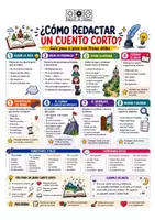 Vorschau - Arbeitsblätter - Redactar un cuento corto (Redemittel-Übersicht) - Deckblatt