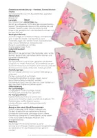 Vorschau - Stundenentwürfe - Kunstprojekt Sommer - Bunte Blumen mit Wasserfarben - Seite 1