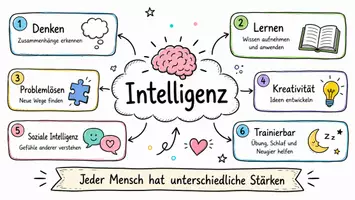 Vorschau - Arbeitsblätter - Arbeitsblätter zum Thema "Intelligenz" + Lösung & MP3 + Mindmap + Infografik - Seite 1