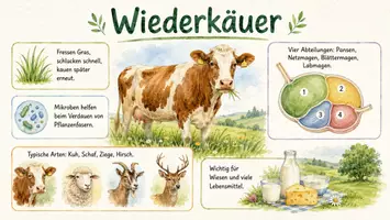 Vorschau - Arbeitsblätter - Arbeitsblätter zum Thema "Wiederkäuer" + Lösung & MP3 + Infografik - Seite 3