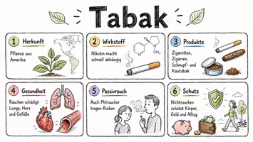 Vorschau - Arbeitsblätter - Arbeitsblätter zum Thema "Tabak" + Lösung & MP3 + Mindmap + Infografik - Seite 1