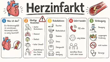 Vorschau - Arbeitsblätter - Lernposter + Arbeitsblätter zum Thema "Herzinfarkt" + Lösung & Fragen & MP3 + Mindmap + Infografiken - Seite 2