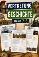 Vorschau - Stundenentwürfe - Vertretung Geschichte Klasse 7-8 | 10 Arbeitsblätter - Deckblatt
