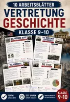 Vorschau - Stundenentwürfe - Vertretung Geschichte Klasse 9-10 - 10 Arbeitsblätter - Deckblatt