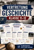Vorschau - Stundenentwürfe - Vertretung Geschichte Klasse 11-12 | 10 Arbeitsblätter - Deckblatt