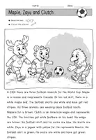 Vorschau - Arbeitsblätter - Football | Read and colour | WM 2026 Englischunterricht - Seite 2