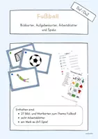 Vorschau - Arbeitsblätter - Fußballwörter Daf/DaZ Weltmeisterschaft - Deckblatt