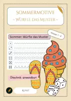 Vorschau - Arbeitsblätter - Würfle das Muster: Sommer - Deckblatt