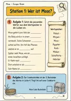 Vorschau - Stationenlernen - Mose und Exodus Klasse 5-6: Escape Room - Seite 3