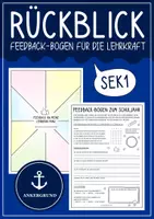 Vorschau - Arbeitsblätter - Feedback-Bogen zum Schuljahresende – Schüler*innen-Rückmeldung für die Lehrkraft – Sekundarstufe I - Deckblatt