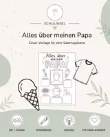 Vorschau - Arbeitsblätter - Vatertagskarte - Alles über meinen Papa - Deckblatt