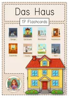 Vorschau - Fördermaterial/Inklusion - Das Haus und seine Räume Flaschcards - Deckblatt