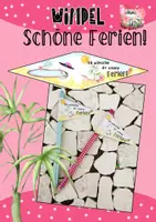 Vorschau - Bildkarten - Wimpel "Schöne Ferien" Sommerferien Abschiedsgruß - Deckblatt