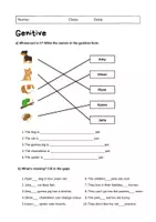 Vorschau - Arbeitsblätter - Genitive (s-Genitive): Grammar (English) - Seite 1