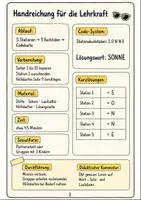 Vorschau - Stationenlernen - Escape Room Klasse 1-2: Lesetraining Sonnenbrille - Seite 1