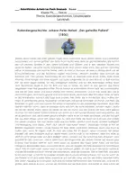 Vorschau - Klassenarbeiten - Deutscharbeit - Inhaltsangabe zur Kalendergeschichten inkl. Bewertungsbogen! - Seite 1